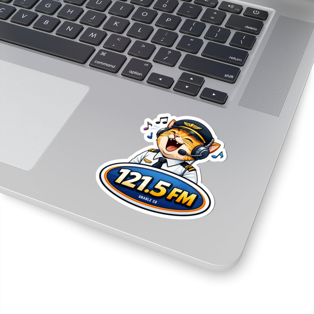 121.5FM -sticker