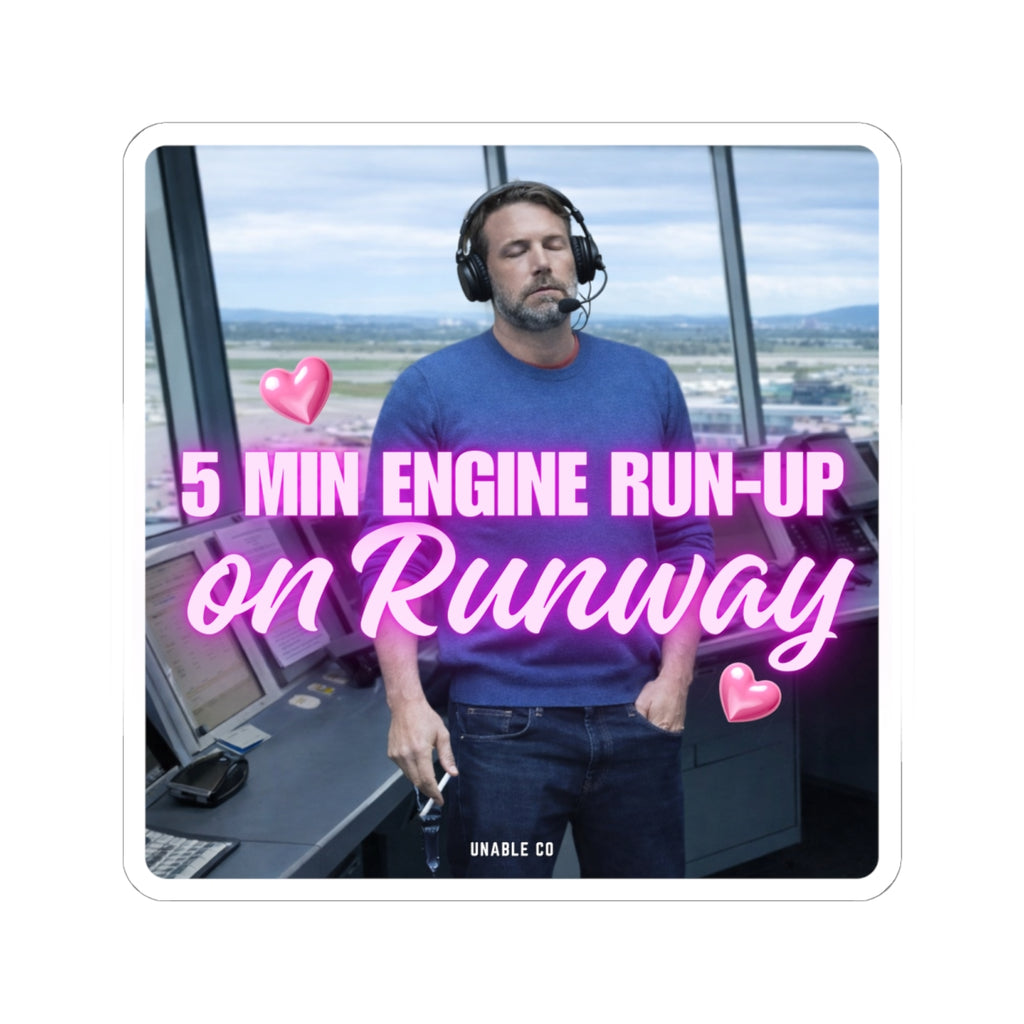Engine Runup -sticker