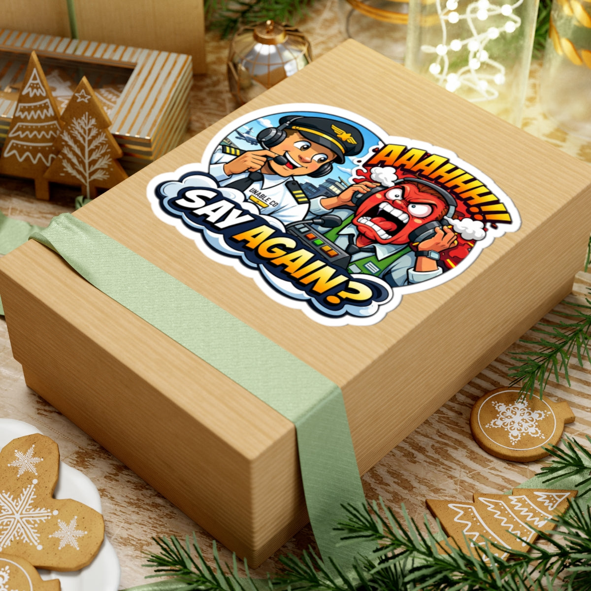 Say Again -sticker
