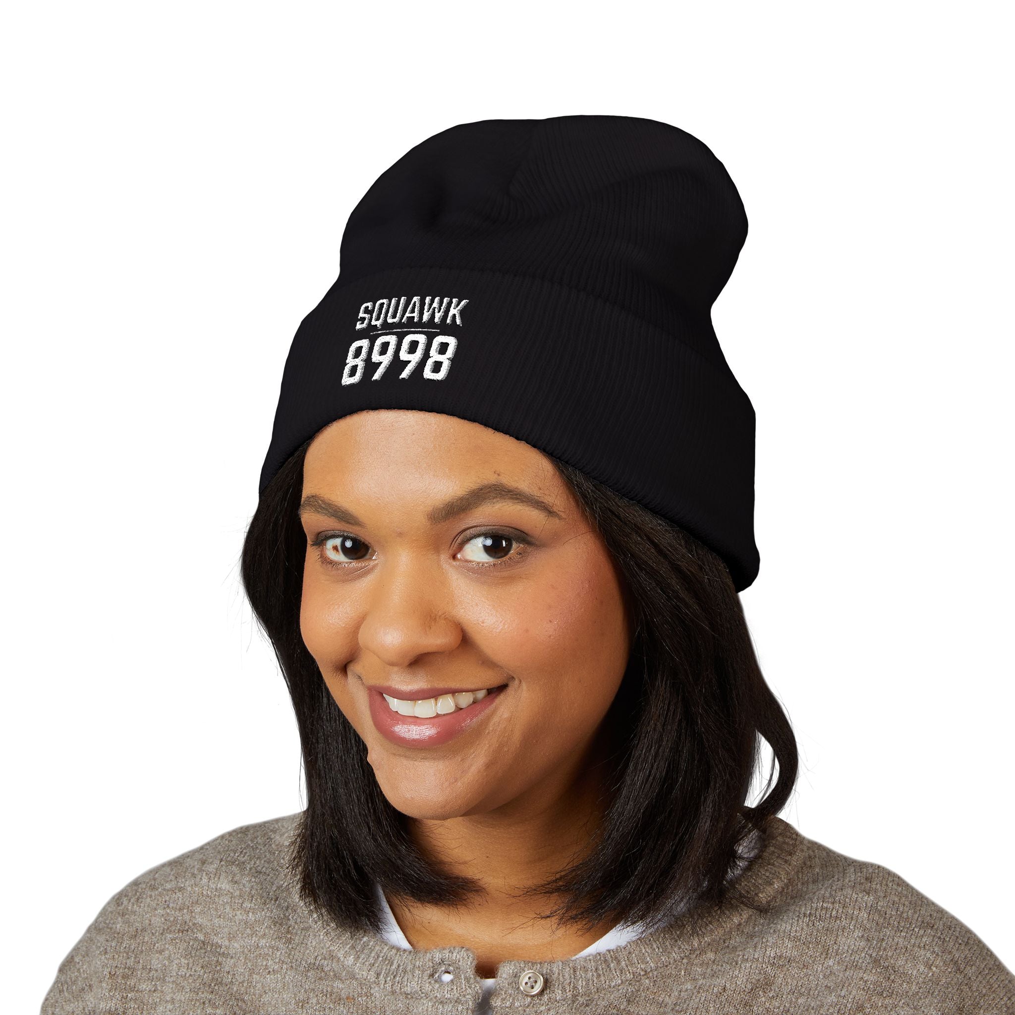Embroidered SQ8998 Classic Cuffed Beanie