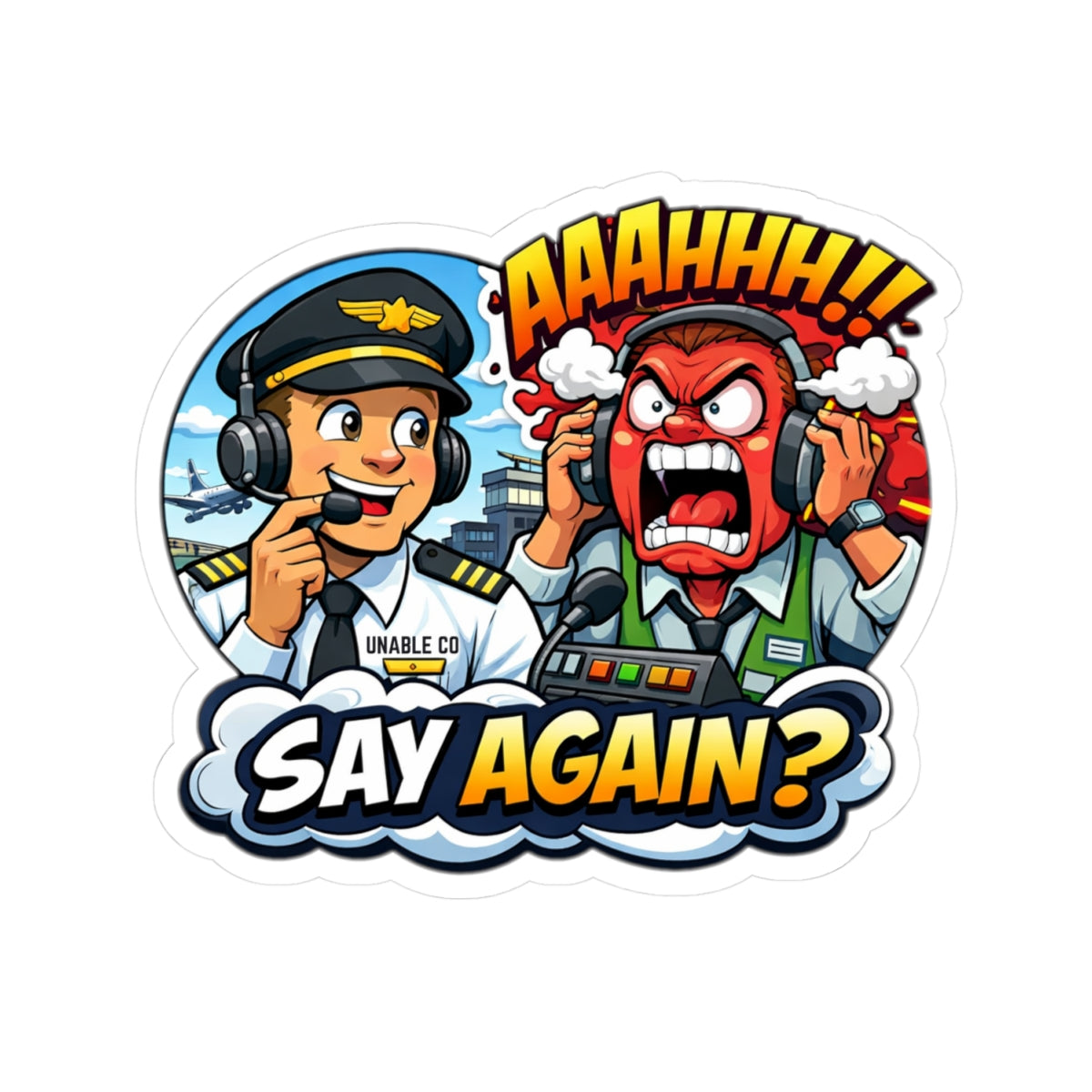 Say Again -sticker