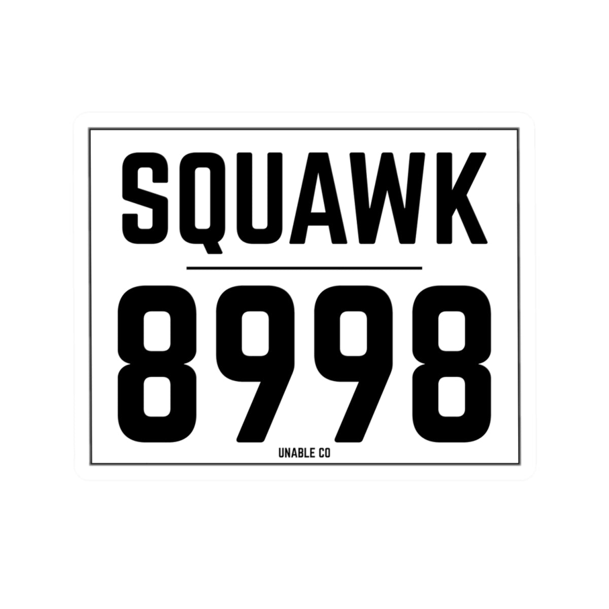 SQ8998 -sticker