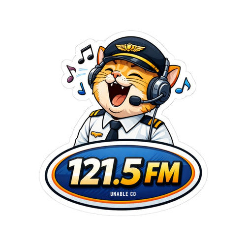 121.5FM -sticker