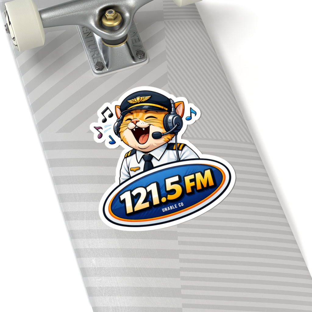 121.5FM -sticker