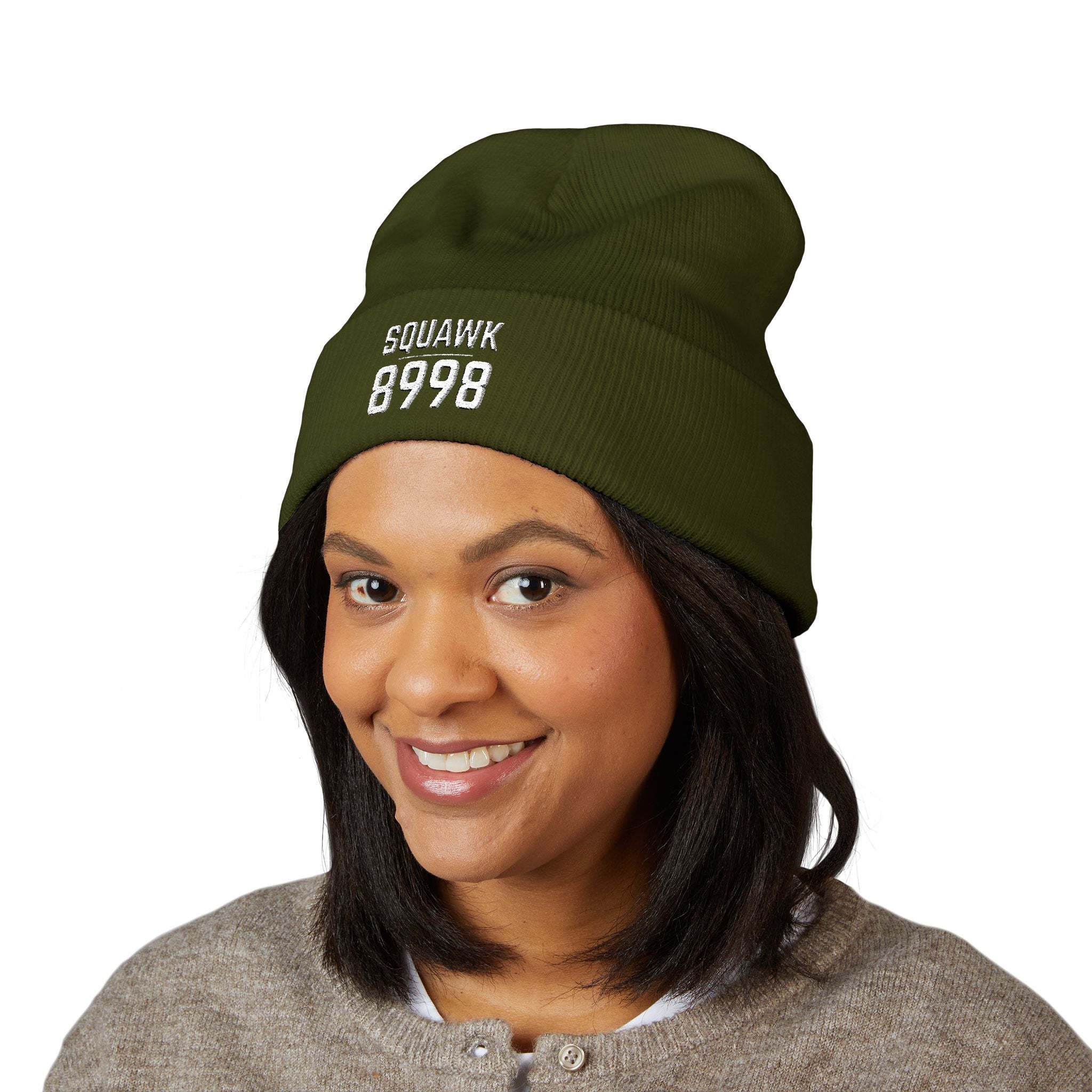 Embroidered SQ8998 Classic Cuffed Beanie